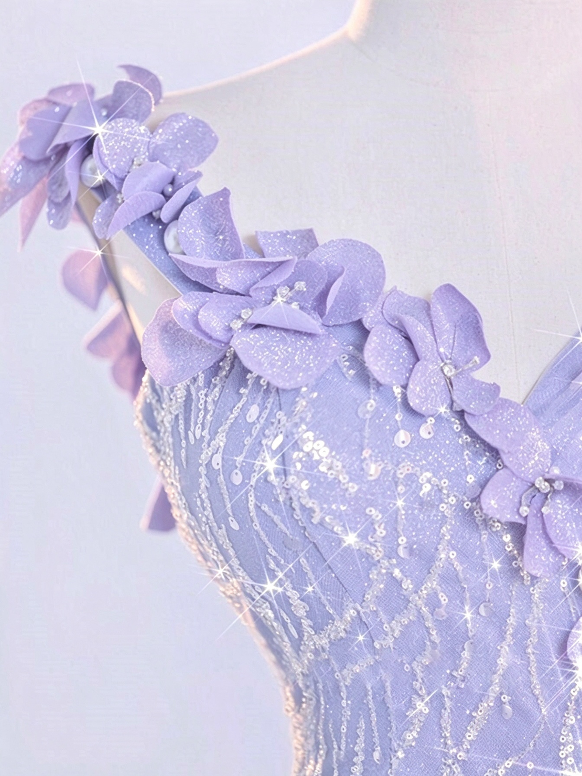 Robe de bal de princesse bustier à volants en satin long, robe de soirée C8117