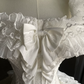 Superbe robe de mariée sirène bustier en satin et tulle, longue et en dentelle, C4563