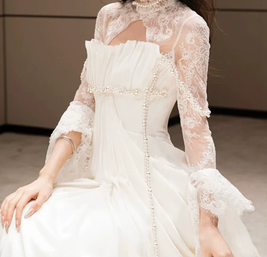 Robe de bal de princesse bustier à volants en satin long, robe de soirée C8117