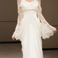 Robe de bal de princesse bustier à volants en satin long, robe de soirée C8117