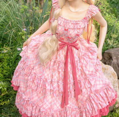 Robe de bal de princesse bustier à volants en satin long, robe de soirée C8117