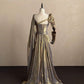 Ornate One Shoulder Prom Dress Beading Slit A-Line Evening Dress D0822