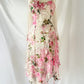 Sexy A line Spaghetti Straps Floral Pink Short Homecoming Dresses Cocktail Dress C1936