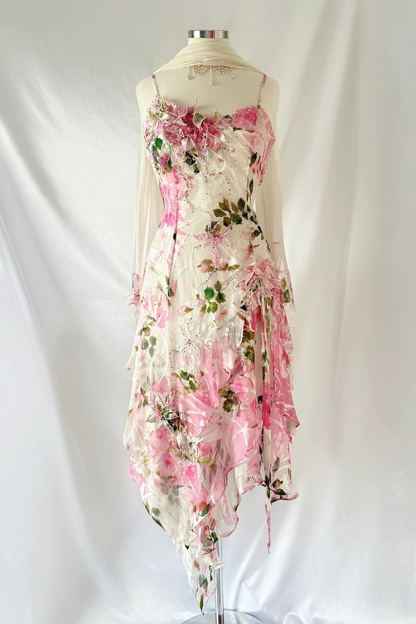 Sexy A line Spaghetti Straps Floral Pink Short Homecoming Dresses Cocktail Dress C1936