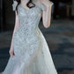 Elegant Mermaid Strapless  Long Prom Dress B441