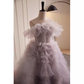 Stunning Ball Gown Strapless Tulle Sweet 16 Dresses B033