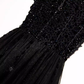 Sparkle A line StrapsTulle Beads Long Black Prom Dresses B040