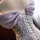 Sparkly Mermaid Off The Shoulder Sequin Lilac Long Prom Dresses B037