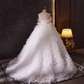 Vintage Ball Gown Strapless Tulle White Ruffles Sweet 16 Dresses B138