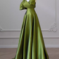 A-Line Strapless Green Long Prom Dress B162