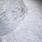 Sparkly A Line Off The Shoulder Silver Gray Feathers Long Prom Dress B170