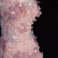 Robe de bal longue à fleurs roses scintillantes, bretelles trapèze, B172