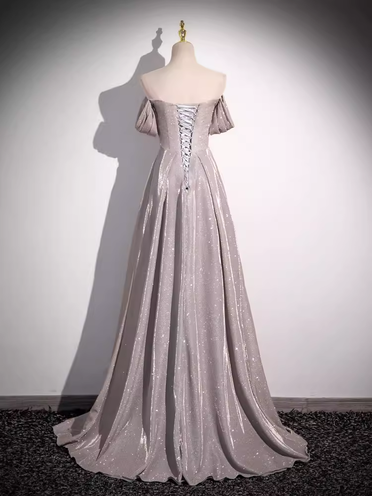 Sexy Sheath Strapless Sequin Long Prom Dress B183