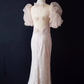 Robe de bal longue rose clair sirène scintillante B187
