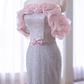 Mermaid Strapless Sequin Long Prom Dress B189