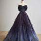 Elegant Ball Gown Off The Shoulder Long Tulle Prom Dress B493