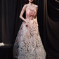 Robe de bal longue rose simple, ligne A, bretelles Spaghetti, paillettes, B668