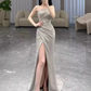 Sexy Mermaid Strapless Sequin Long Prom Dress B675