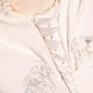 Sexy A line Short Sleeves Lace White Long Prom Dress B677