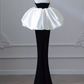 Modest Mermaid Strapless Black Velvet Long Prom Dresses C09