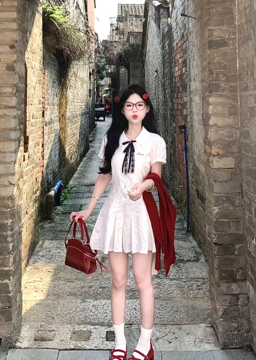 French-style 2026 New Pretty Women's Summer Short Dress C7911