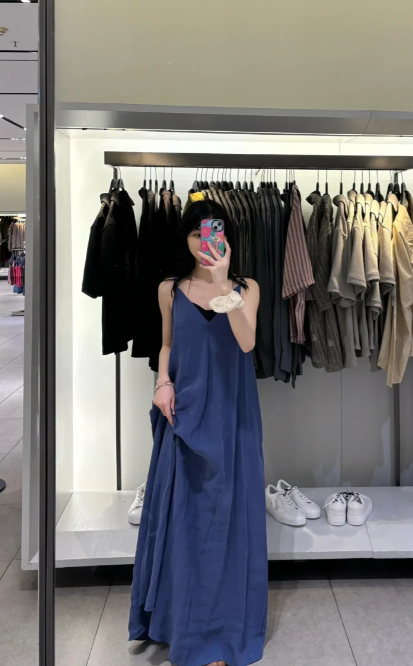 New Pretty French-style  Elegant Summer Women's Long Dress C7811