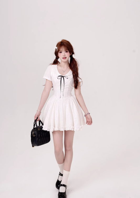 French-style 2026 New Pretty Women's Summer Short Dress C7720