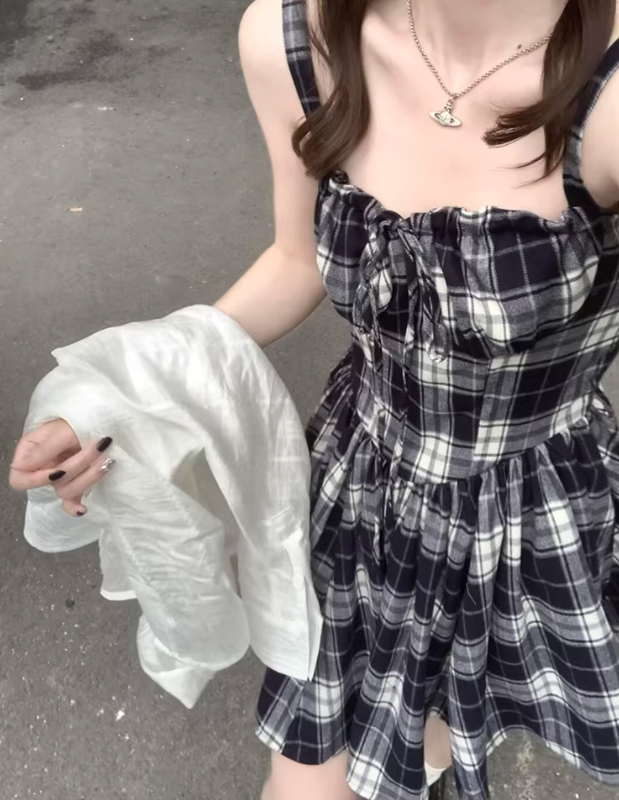 French-style 2026 New Pretty Women's Summer Short Dress C7724