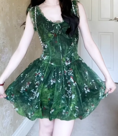 French-style 2026 New Pretty Women's Summer Short Dress C7213