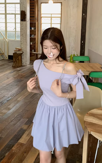 French-style 2026 New Pretty Women's Summer Short Dress C7334