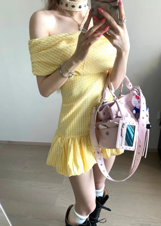 French-style 2026 New Pretty Women's Summer Short Dress C7735