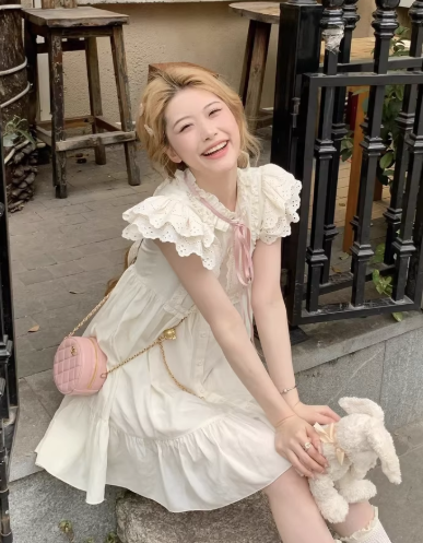 French-style 2026 New Pretty Women's Summer Short Dress C7339