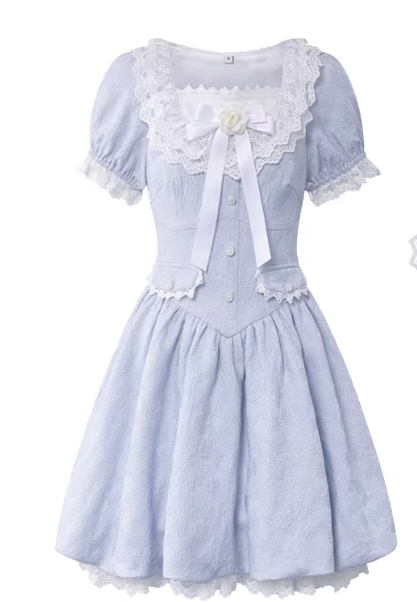 French-style 2026 New Pretty Women's Summer Short Dress C7347