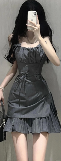 French-style 2026 New Pretty Women's Summer Short Dress C7514