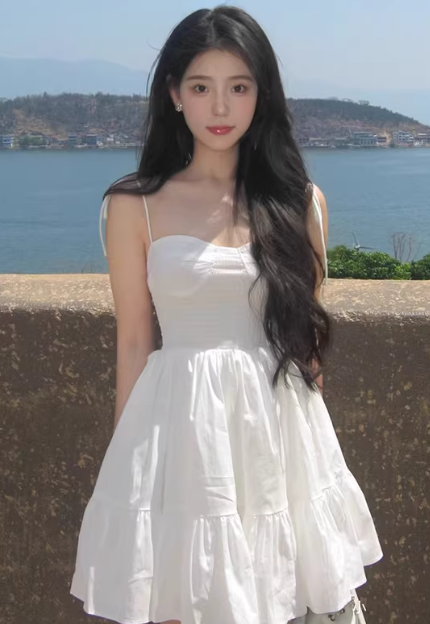 French-style 2026 New Pretty Women's Summer Short Dress C7350