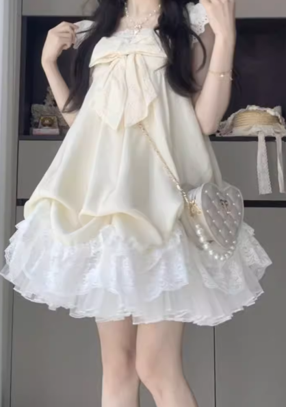 French-style 2026 New Pretty Women's Summer Short Dress C7351