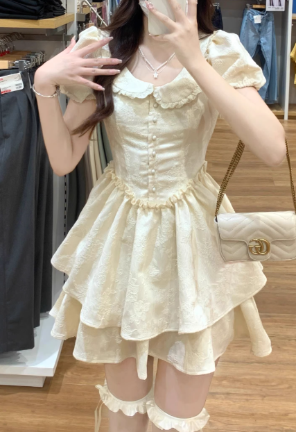 French-style 2026 New Pretty Women's Summer Short Dress C7353
