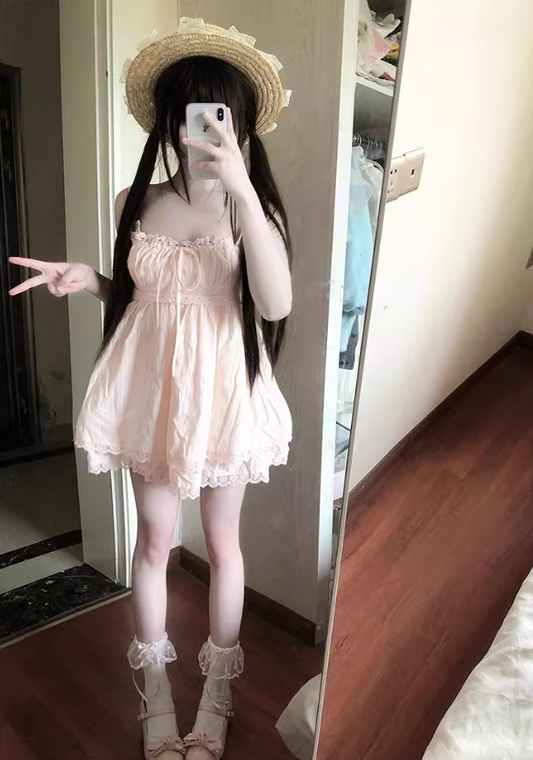 French-style 2026 New Pretty Women's Summer Short Dress C7754