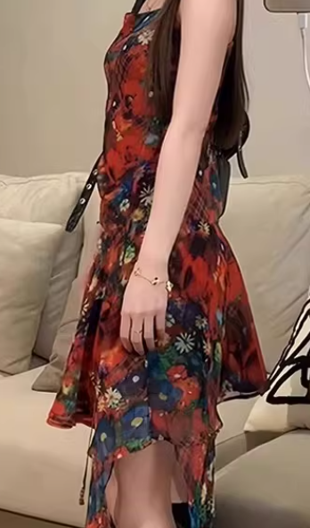 French-style 2026 New Pretty Women's Summer Short Dress C7356