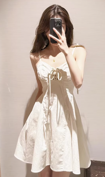 French-style 2026 New Pretty Women's Summer Short Dress C7362
