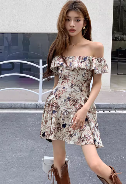 French-style 2026 New Pretty Women's Summer Short Dress C7368