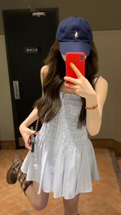 French-style 2026 New Pretty Women's Summer Short Dress C7379