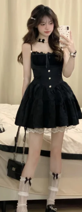 French-style 2026 New Pretty Women's Summer Short Dress C7392