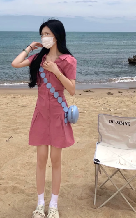 French-style 2026 New Pretty Women's Summer Short Dress C7919