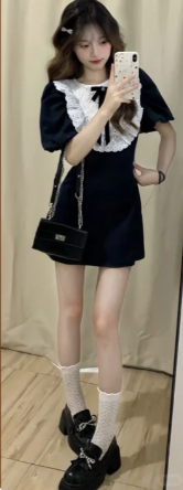 French-style 2026 New Pretty Women's Summer Short Dress C7419