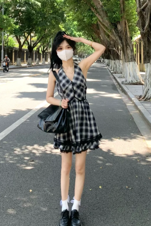 French-style 2026 New Pretty Women's Summer Short Dress C7920