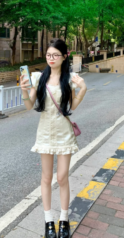 French-style 2026 New Pretty Women's Summer Short Dress C7922