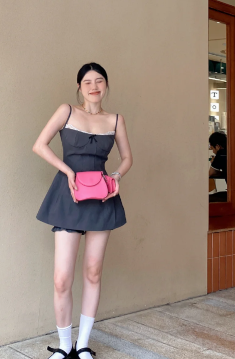 French-style 2026 New Pretty Women's Summer Short Dress C7622