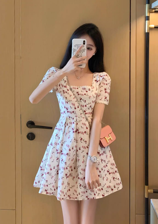 French-style 2026 New Pretty Women's Summer Short Dress C7822