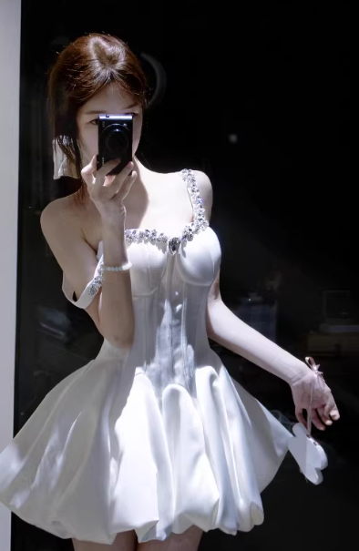 French-style 2026 New Pretty Women's Summer Short Dress C7224
